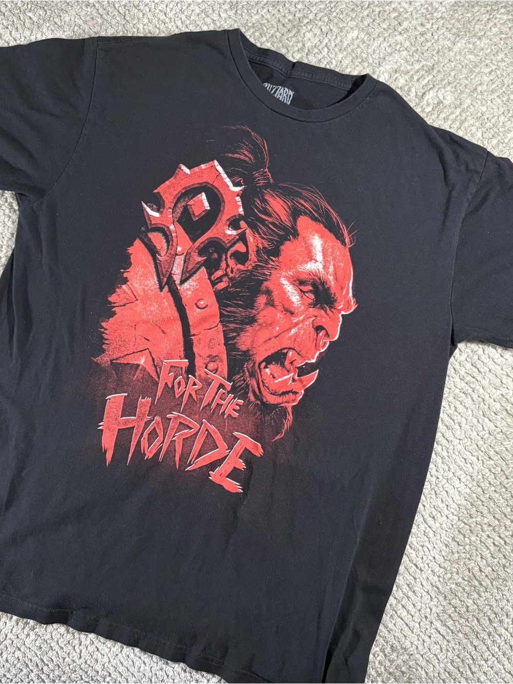World of Warcraft 'For The Horde' Men’s L Graphic Tee Blizzard Entertainment